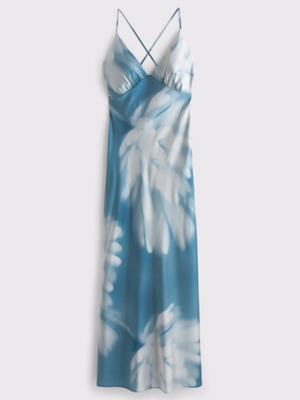 Abercrombie & Fitch Blue and White Floral Maxi Dress
